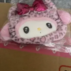 マイメロディ フェイス形ポーチ ギャルネコ