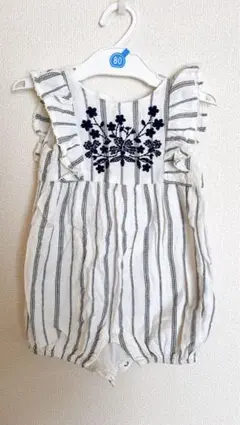 GAP ストライプロンパース 12-18ヶ月