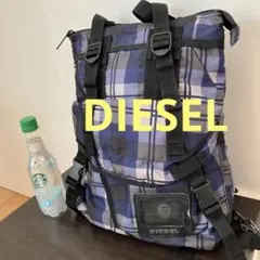 2way DIESEL チェック柄リュック メンズ チェック柄 ビジネス ハンドのサムネイル