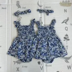 baby GAP 花柄　ワンピース　女の子　80 双子