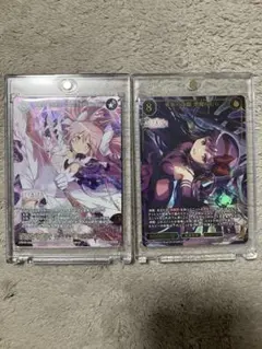 【2枚セット】ビルディバイド　プロモ　PR+/SSR仕様　事象の改竄 悪魔ほむら ビルディバイド 事象の改竄 悪魔ほむら PR+/SSR仕様 トップ3賞 2枚