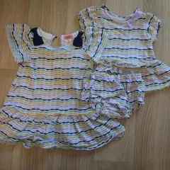 kate spade ストライプ柄姉妹セット 100　80