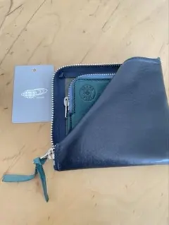 【百名品】BEAMS PLUS ビームスダブルジップウォレット ネイビー