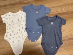 ロンパース ベビー服 半袖 ボディスーツ 肌着　70サイズ　3点セット