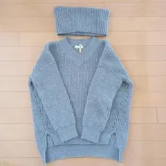 studioCLIP　セーター　Vネック タートル 　2way クリーニング済