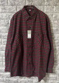 00s OLD UNIQLO チェック柄 フランネルシャツ y2k 新品タグ付き