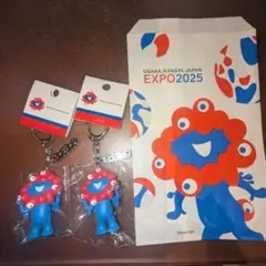 大阪関西万博　EXPO2025 ミャクミャク立体キーホルダー プレート付　2個