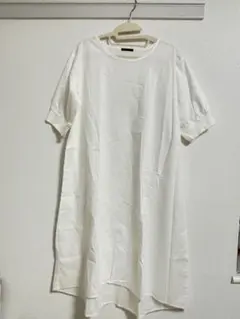 【zampa ザンパ】白 ワンピース インナー シャツ 夏服 サラサラ