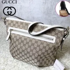 GUCCI グッチ GGキャンバス ショルダーバッグ 斜め掛け レザーのサムネイル