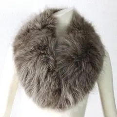 S70【新品未使用】サガ フォックス ショール マフラー モカブラウン 小さめ