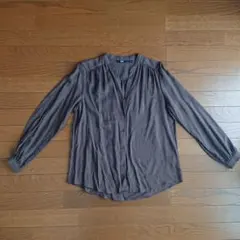 UNIQLO ブラウン 長袖シャツ Mサイズ
