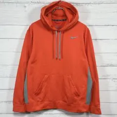 ナイキ THERMA-FIT パーカー L オレンジ　スウッシュロゴ