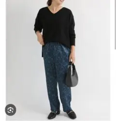 Lugnoncure 花柄プリントイージーパンツ