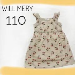 WILLMERY ウィルメリー　ノースリーブ　ワンピース　さくらんぼ柄　女の子
