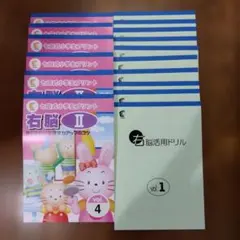 未記入 七田式 小学生 プリント 右脳Ⅰ ワーク ドリル 4−10 プリント