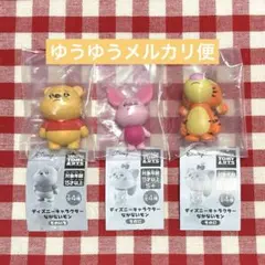 ディズニーキャラクター　なかないモン　プー　ピグレット　ティガー　3点セット