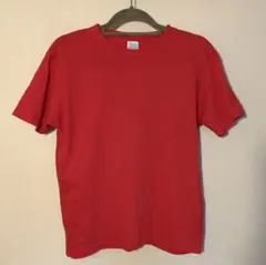 赤 コットン Tシャツ 無地 シンプル