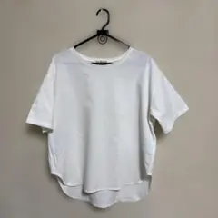 Ray BEAMS ラウンドヘム 半袖Tシャツ ホワイトのサムネイル