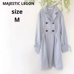 ♡MAJESTIC LEGON♡トレンチライクワンピース チェック レースアップ