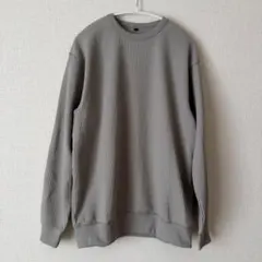 ＵＶカット乾きやすいワッフルクルーネック長袖Ｔシャツ(サンドベージュ)Sサイズ