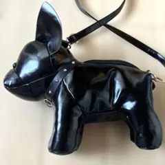 フレンチブルドッグ　ぬいぐるみ　ショルダーバッグ　黒　新品未使用自宅保管