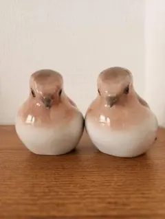 ロイヤルコペンハーゲン　陶器製 鳥の置物 2羽セット
