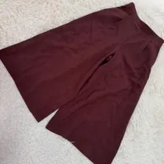 NATURAL BEAUTY BASIC ガウチョパンツ ブラウン M ワイド