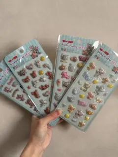 トムとジェリー　ぷくぷくシール　立体シール　4種セット