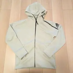 美品adidas ジップアップパーカー ライトグリーンL