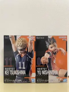 【新品未使用】ハイキュー!! 月島蛍 西谷夕 フィギュア 2体セット