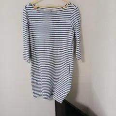 訳あり　ユニクロ ボーダーワンピース　便利なポケットつき
