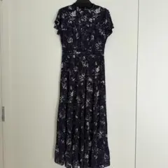 ☆中古☆フレイアイディー花柄ワンピースネイビー00サイズ
