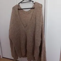 チャオパニック Vネック ニットセーター 長袖