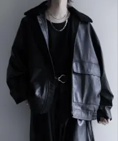 cussil/クシル】PUボアフライトジャケット/ブルゾン