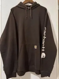 90s Carhartt ダークブラウン パーカー ビンテージ