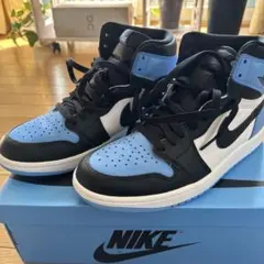 ナイキ エアジョーダン 1 ハイ ユニバーシティブルー 27.5cm