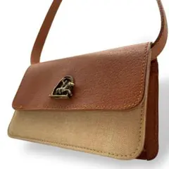 希少 美品 オールドラルフローレン ショルダーバッグ キャンバス 斜め掛け