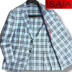 極美品✨ISAIA　イザイア　現行　テーラードジャケット　チェック柄　イタリア製 2025年最新】ISAIA 柄：チェック テーラードジャケットの人気アイテム