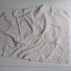 花の刺繍入り テーブルナプキン ランチョンマット 6枚セット ベージュ