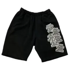 【極美品】 BLACK EYEPATCH 取扱注意 龍 スウェット ハーフパンツ 極美品】 BLACK EYEPATCH 取扱注意 龍 スウェット ハーフパンツ