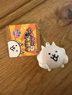 にゃんこ大戦争　ミニソフビライト　キーホルダー　ネコビルダー