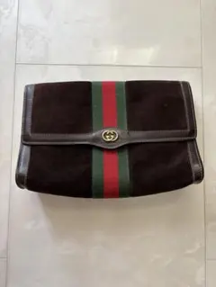 GUCCI オールドグッチシェリーライン クラッチバッグ 156.01.030
