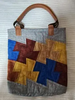 パッチワークデザイン トートバッグ
