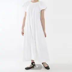 アユーシ　現行品　エンブロイダリーコットンマキシワンピース　定価63800円