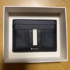 BALLY ネイビー 名刺入れ ストライプデザイン - メルカリ