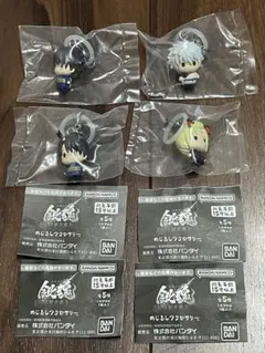 銀魂 めじるしアクセサリー 吉原大炎上 4個 銀時 新八 月詠