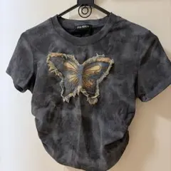 SPRAY PREMIUM 蝶々モチーフ Tシャツ