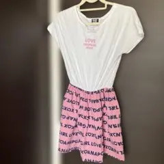 ANAPGIRL 半袖ワンピース 150センチ　ロゴ柄　チュニックのサムネイル
