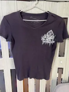 Diesel 黒 Vネック Tシャツ