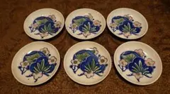 古伊万里 伊万里 染付 豆皿 菓子皿 松竹梅 蔵出し 6客